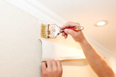 Pose de papier peint à Tortebesse — revêtements muraux et toiles de verre